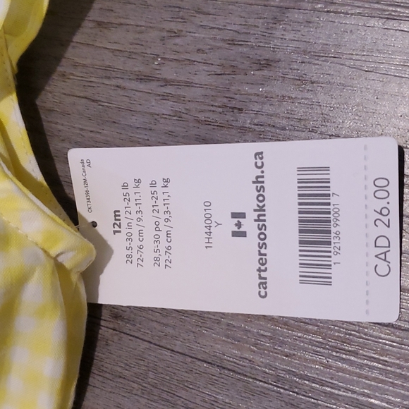 Carter's | Baby Girl Summer Outfit | Tank and Shorts | NWT - Picture 5 of 8